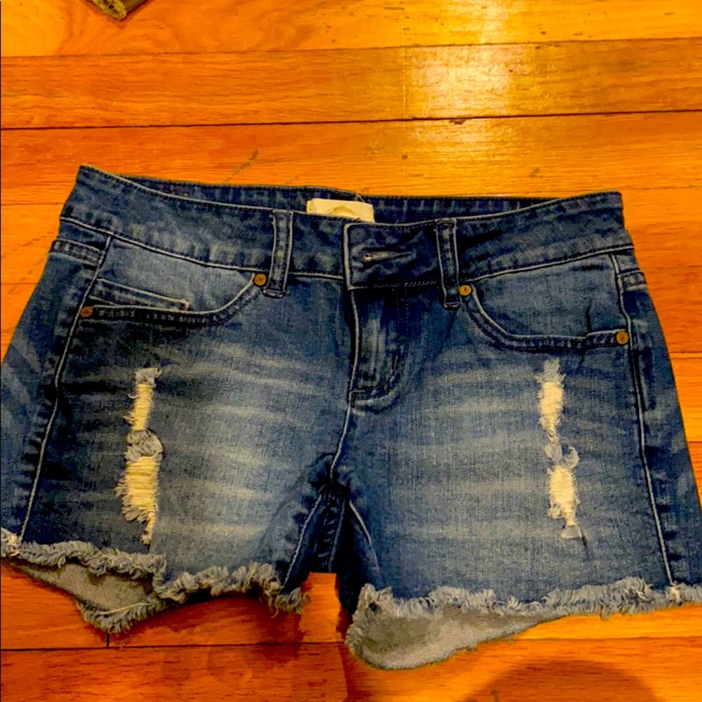 Denim shorts